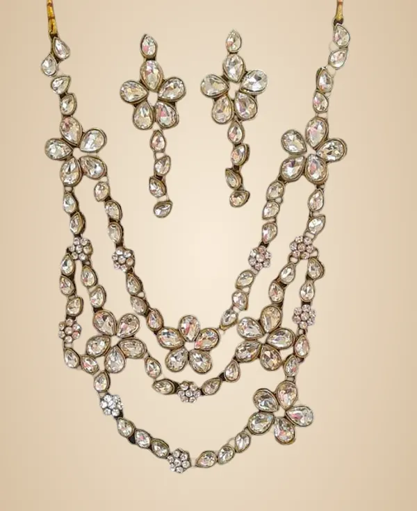 White_Alloy_&_Artificial_Stones_Fancy_Design_Necklace_Set_For_Women