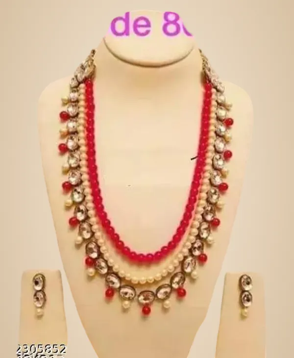 Multicolor_Alloy_&_Kundan_Fancy_Design_Necklace_Set_For_Women