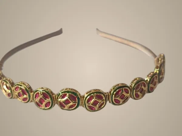 Multicolor_Alloy_&_Kundan_Fancy_Design_Kundan_Hairband_For_Women