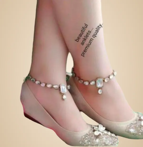 White_Alloy_&_Artificial_Stones_Fancy_Design_Payal_For_Women