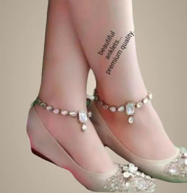 White_Alloy_&_Artificial_Stones_Fancy_Design_Payal_For_Women