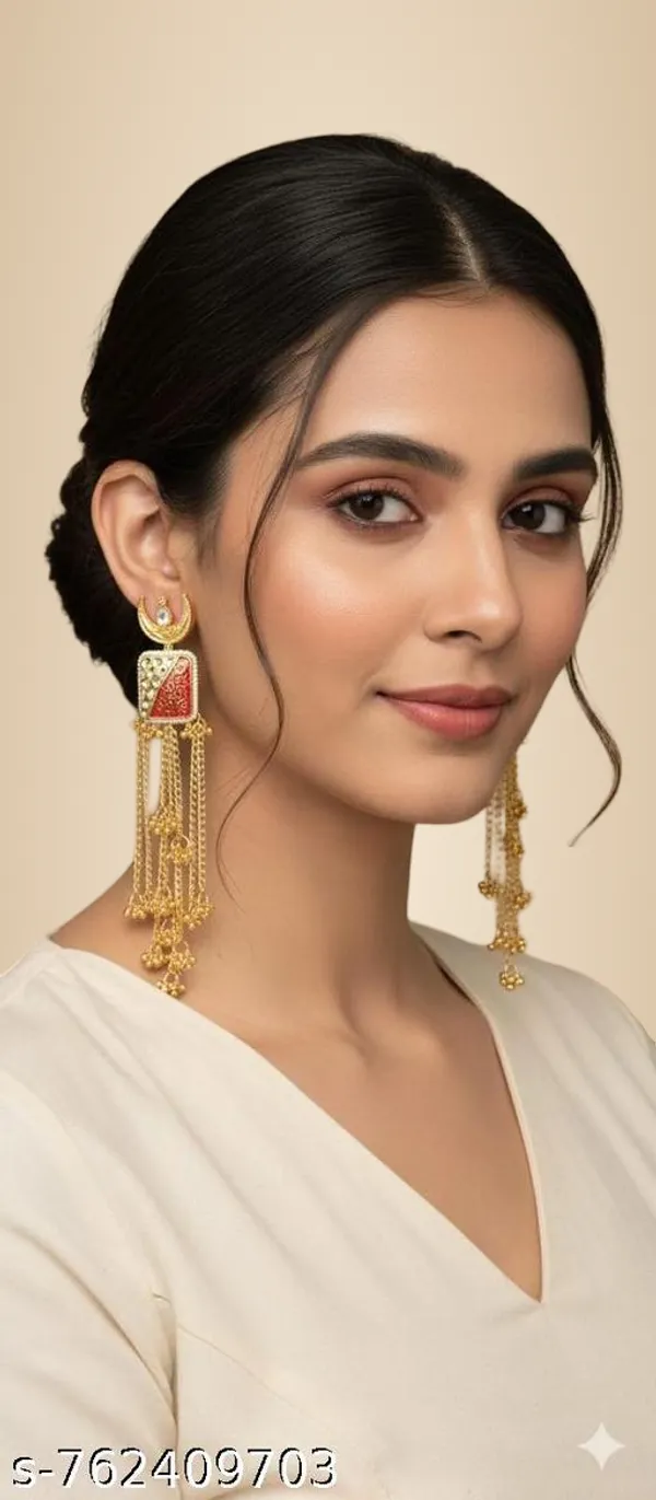 Red_Alloy_&_Kundan_Fancy_Design_Earrings_For_Women