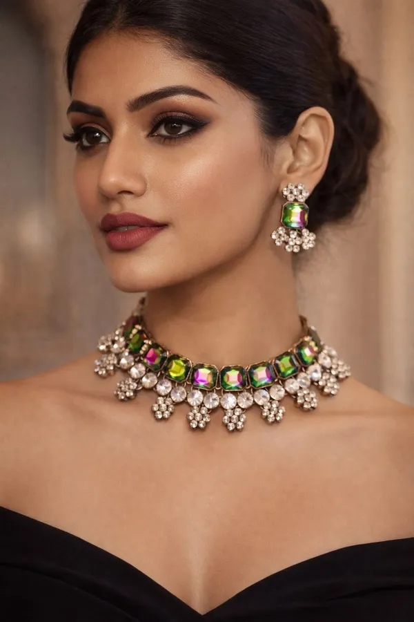Multicolor_Alloy_Fancy_Design_Earring_&_Necklace_Set_For_Women_(Pack_Of_2)