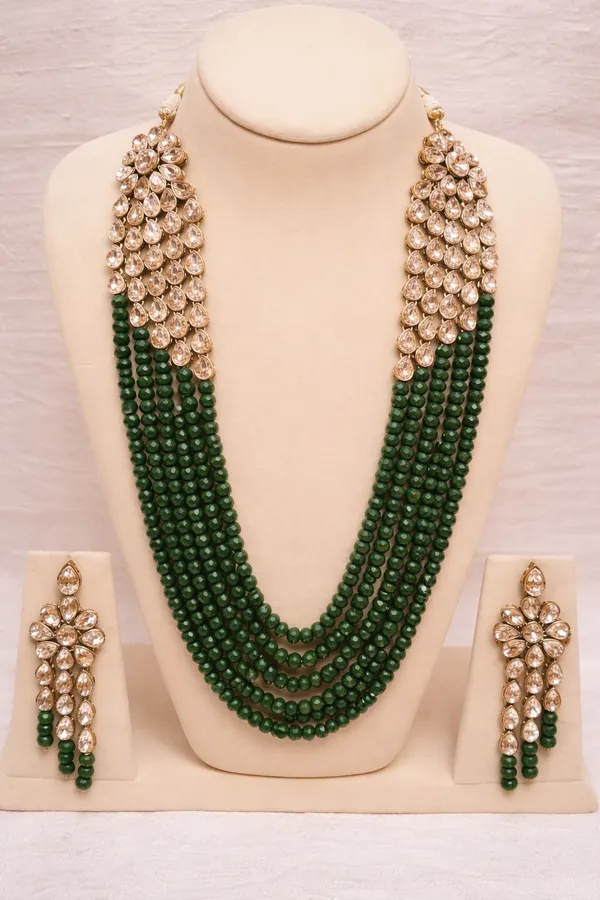 Green_Alloy_Fancy_Design_Earring_&_Necklace_Set_For_Women_(Pack_Of_2)