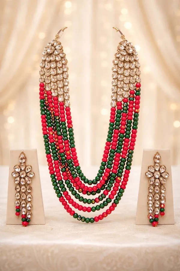 Multicolor_Alloy_Fancy_Design_Earring_&_Necklace_Set_For_Women_(Pack_Of_2)