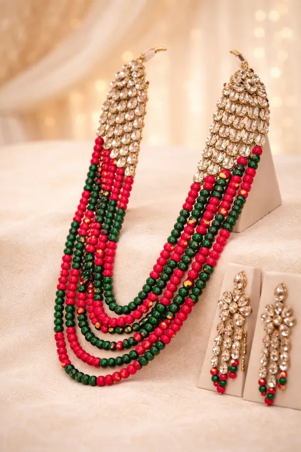 Multicolor_Alloy_Fancy_Design_Earring_&_Necklace_Set_For_Women_(Pack_Of_2)