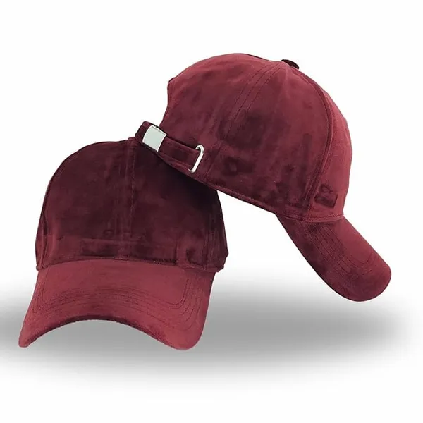 Maroon_Classic_Velvet_Cap_For_Unisex