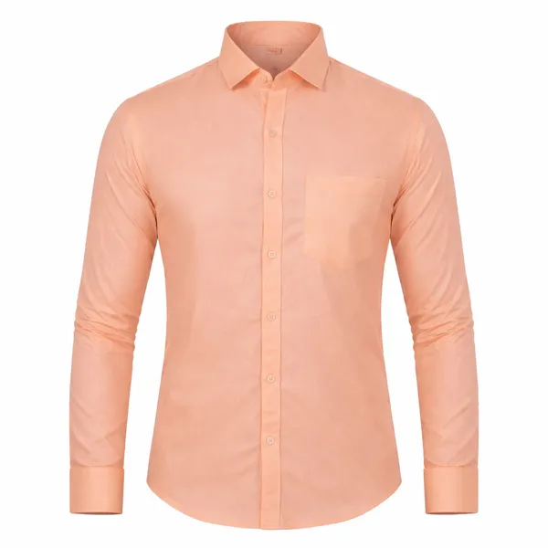 Mens_Cotton_Blend_Peach_Full_Sleeve_Shirt