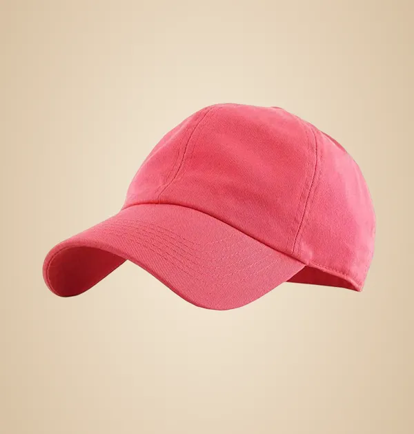 Pink_Cotton_Baseball_Cap_For_Unisex