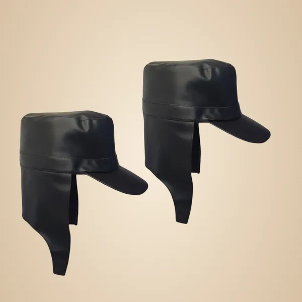 Black_Nylon_Waterproof_And_Water_Resistance_Rain_Cap_For_Unisex_(Pack_Of_2)