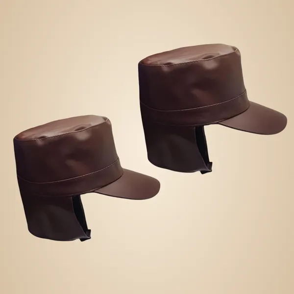Brown_Nylon_Waterproof_And_Water_Resistance_Rain_Cap_For_Unisex_(Pack_Of_2)