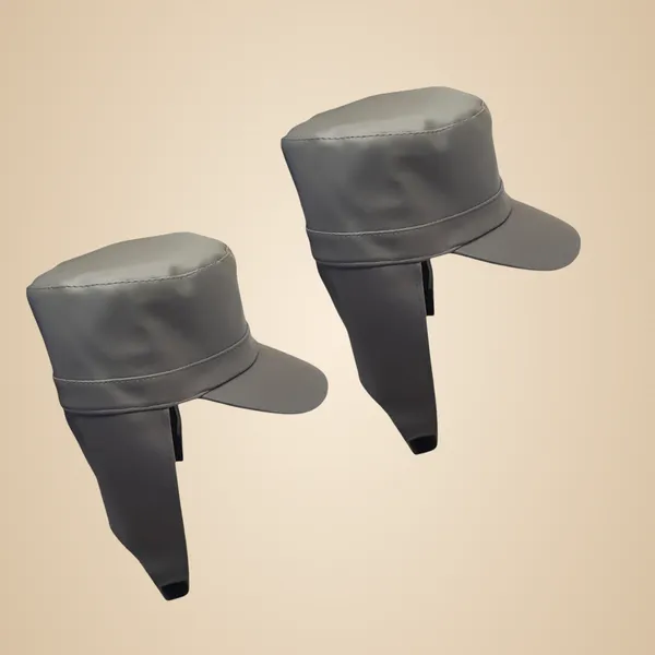 Grey_Nylon_Waterproof_And_Water_Resistance_Rain_Cap_For_Unisex_(Pack_Of_2)