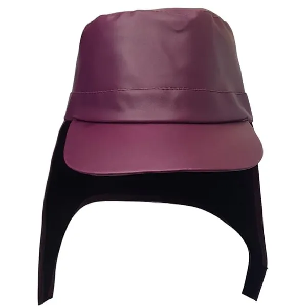 Wine_Nylon_Waterproof_And_Water_Resistance_Rain_Cap_For_Unisex_(Pack_Of_2)