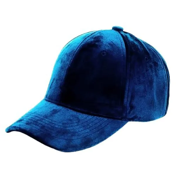 Blue_Velvet_Baseball_Cap_For_Unisex