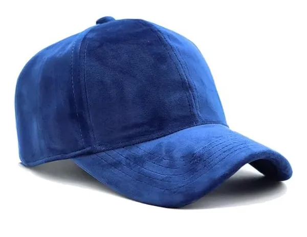 Blue_Velvet_Baseball_Cap_For_Unisex