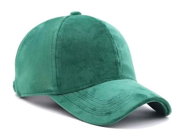 Green_Velvet_Baseball_Cap_For_Unisex