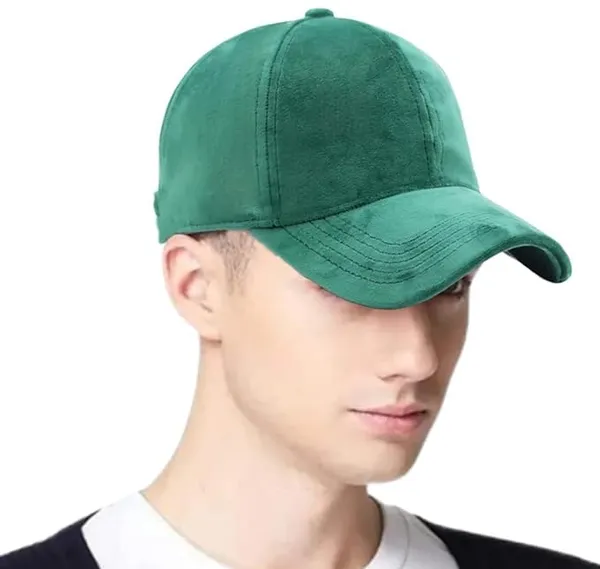 Green_Velvet_Baseball_Cap_For_Unisex