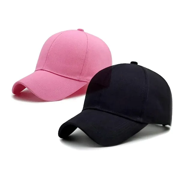 Black_And_Pink_Acrylic_Baseball_Cap_For_Unisex_(Pack_Of_2)