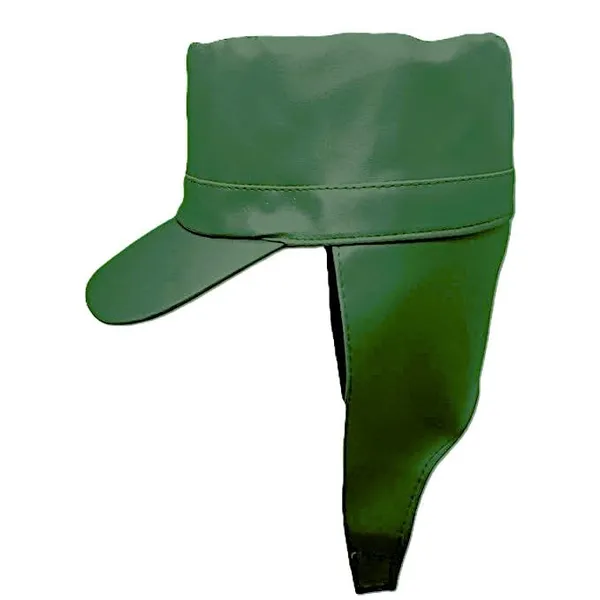 Green_Nylon_Waterproof_And_Water_Resistance_Rain_Cap_For_Unisex