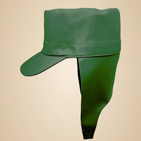 Green_Nylon_Waterproof_And_Water_Resistance_Rain_Cap_For_Unisex