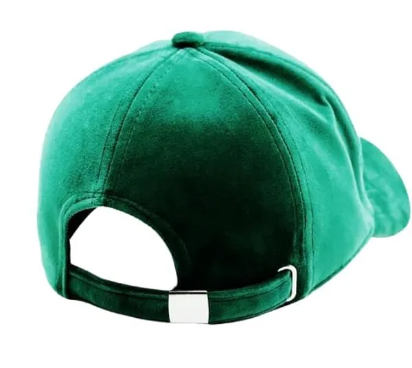 Green_Cotton_Velvet_Cap_For_Unisex