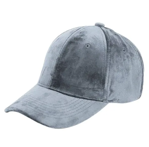 Grey_Cotton_Velvet_Cap_For_Unisex