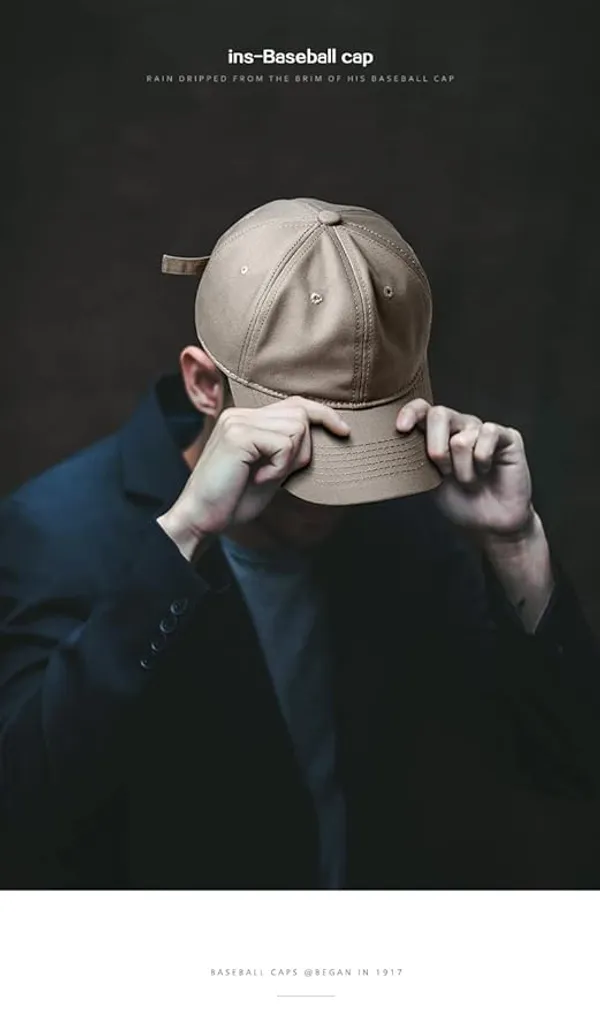 Khaki_Cotton_Baseball_Cap_For_Unisex