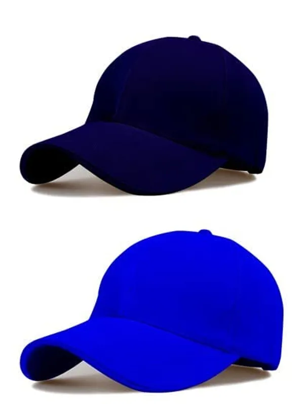 Navy_Blue_And_Light_Blue_Cotton_Baseball_Cap_For_Unisex_(Pack_Of_2)