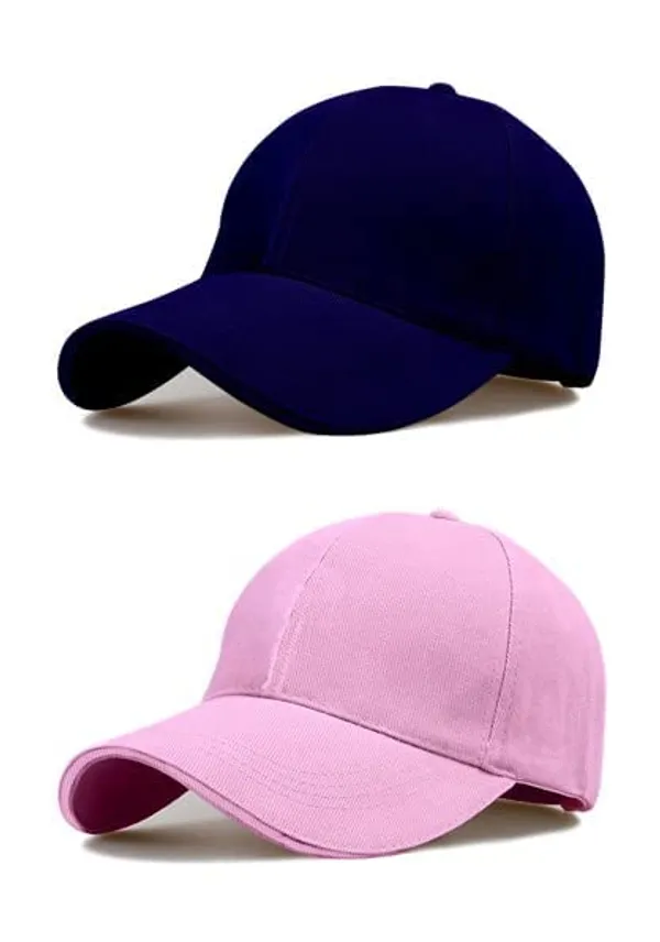 Navy_Blue_And_Pink_Cotton_Baseball_Cap_For_Unisex_(Pack_Of_2)