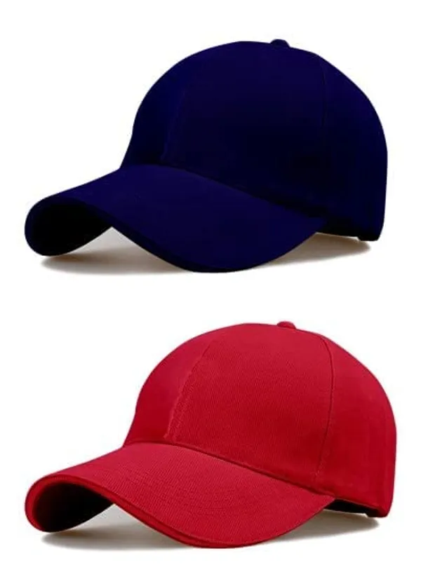 Navy_Blue_And_Red_Cotton_Baseball_Cap_For_Unisex_(Pack_Of_2)