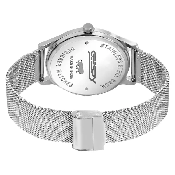 Silver_And_Black_Smoked_Collection_Stainless_Steel_Watch_For_Men