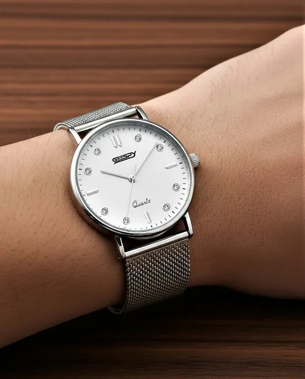 Silver_Volcano_Collection_Stainless_Steel_Watch_For_Men
