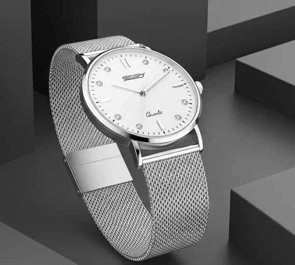 Silver_Volcano_Collection_Stainless_Steel_Watch_For_Men