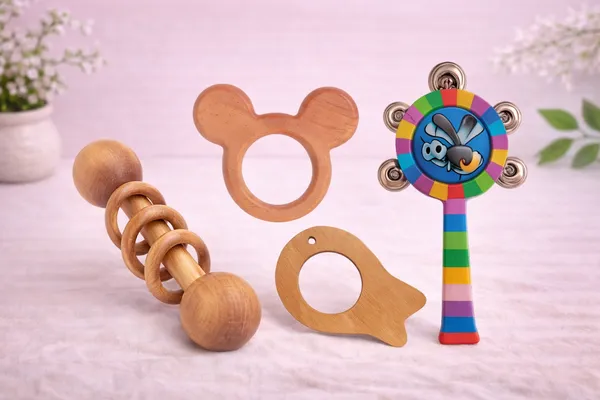 Eco_Friendly_Wooden_Baby_Toy_Combo_–_Teether_&_Rattle