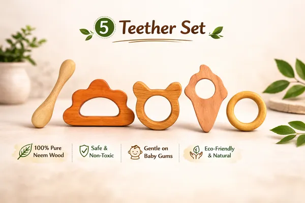 Set_of_5_Neem_Wooden_Teether_Combo_–_Dumble,_Ice_Cream,_Cloud,_Cat_&_Ring_Shape_|_Natural_Baby_Teething_Toys_for_Newborn_|_Safe,_Chemical_Free_Wooden_Teethers_for_Infants