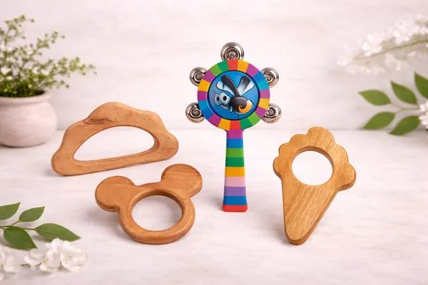 Neem_Teething_teether_with_Wooden_Musical_Rattle_Combo