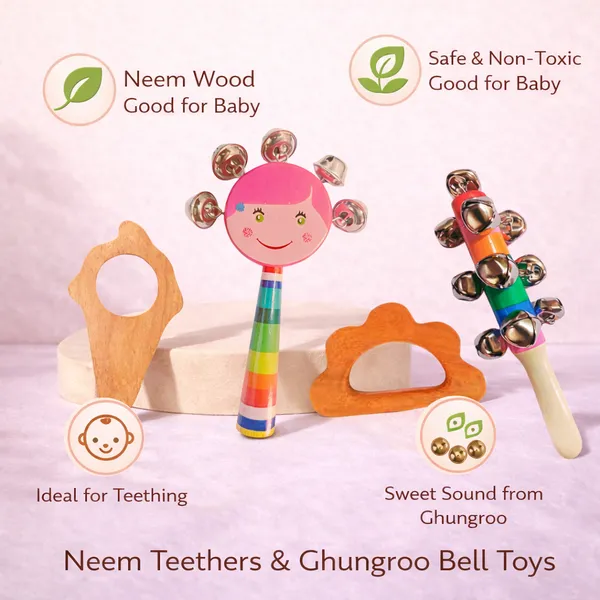 Set_of_4_Neem_Wooden_Baby_Combo_–_Gudia_Rattle,_Jingle_Rattle_with_Ghungroo,_Cloud_&_Ice_Cream_Teether_|_Natural_Chemical_Free_Toys_for_Newborn