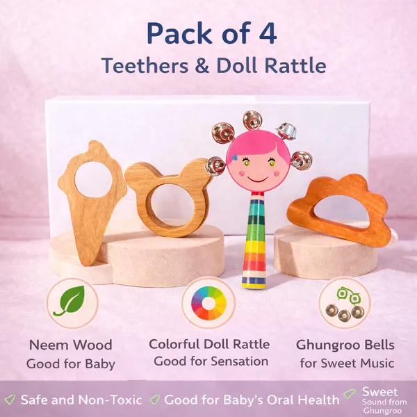 Set_of_4_Neem_Wooden_Baby_Combo_–_Gudia_Rattle_with_Ghungroo,_Cloud,_Ice_Cream_&_Cat_Teether_|_Natural_Chemical_Free_Toys_for_Newborn