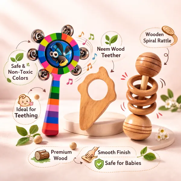 Set_of_3_Neem_Wooden_Dumble_Rattle_&_Ice_Cream_Teether_with_Color_Rattle_Combo_|_Natural_Chemical_Free_Baby_Toys_for_Newborn