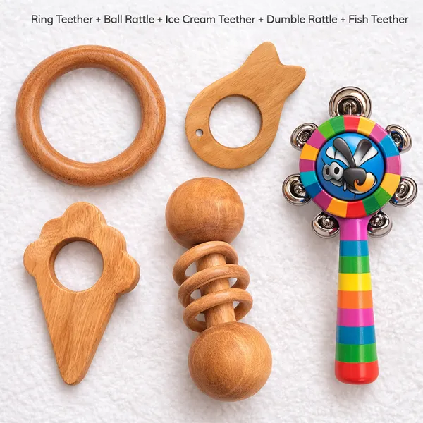 Baby_Oral_Care_Wooden_Toy_Combo_–_Teether_&_Rattle