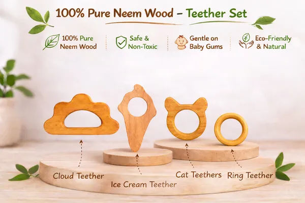 Set_of_4_Neem_Wooden_Teether_Combo_–_Ice_Cream,_Cloud,_Cat_&_Ring_Shape_|_Natural_Baby_Teething_Toys_for_Newborn_|_Chemical_Free_Neem_Wood_Teethers