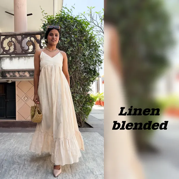 Linen_Cotton_Blend_Stringlet_Maxi_Strappy_Dress_For_Women