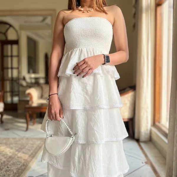 Chinnon_Cotton_Ruffle_Tube_Ruffled_Top_Dress_For_Women