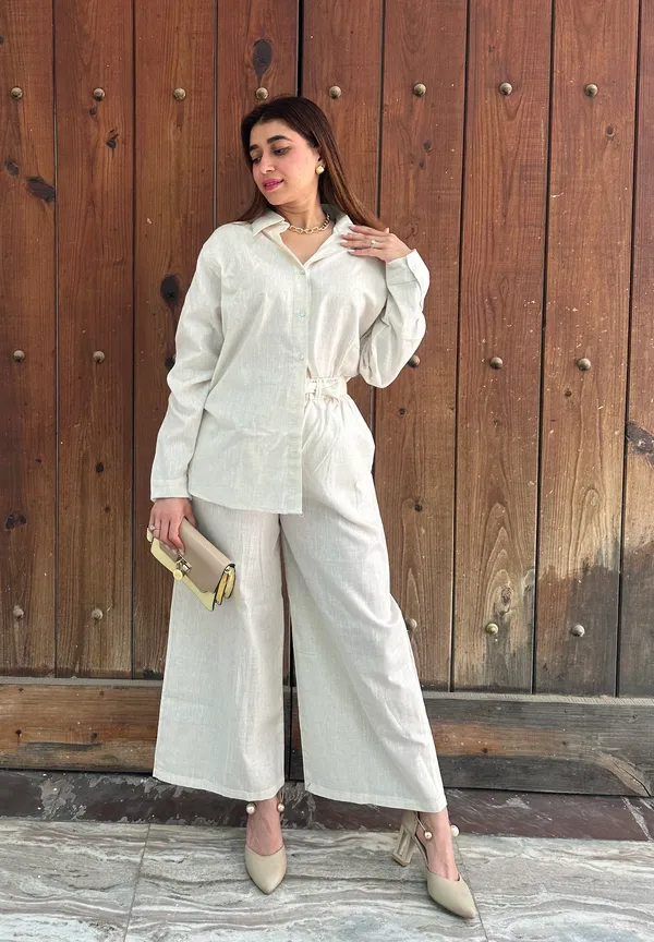Linen_Blend_Coords_Breathable_Set_For_Women