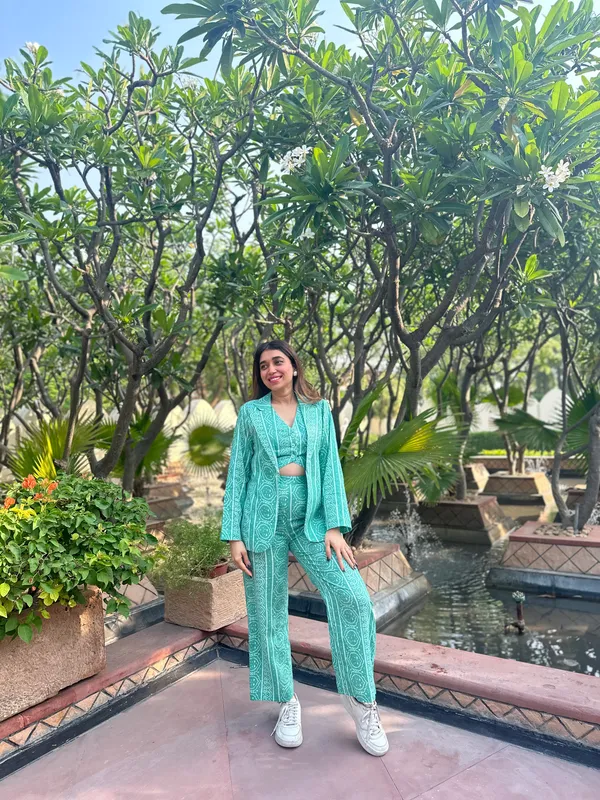 Cotton_Jaquard_Pantsuit_Tailored_Suit_For_Women