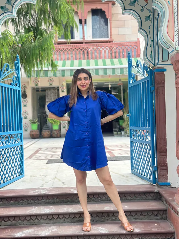 Poplin_Cotton_Shirt_Button_Down_Dress_For_Women