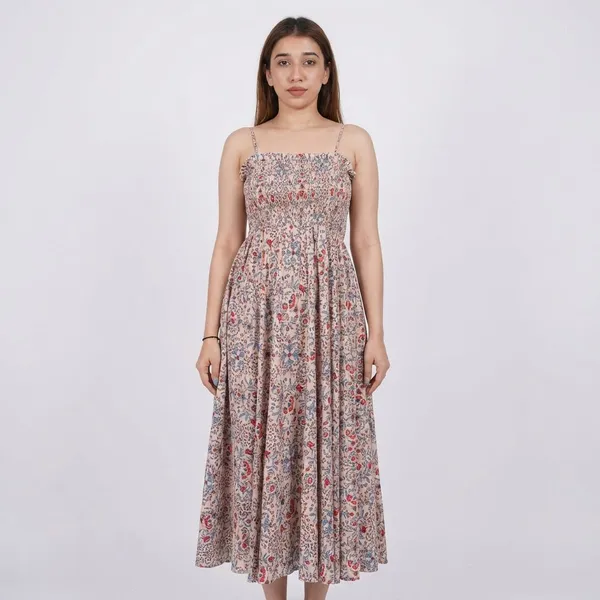 Floral_Cotton_Printed_Midi_Dress_For_Women