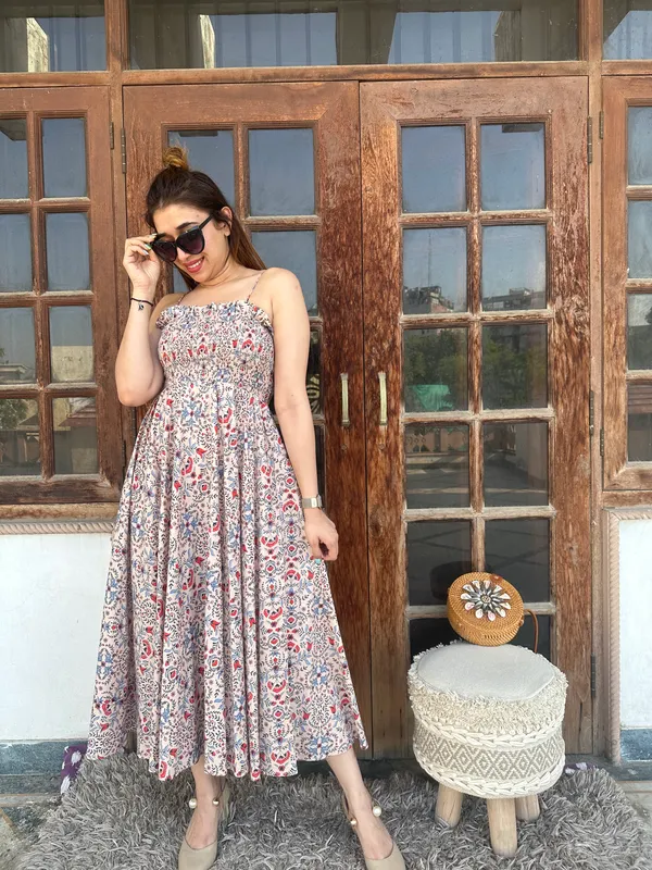 Floral_Cotton_Printed_Midi_Dress_For_Women