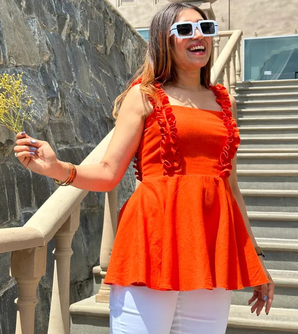 Cotton_Solids_Candy_Top_Bright_Blouse_For_Women