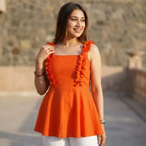 Cotton_Solids_Candy_Top_Bright_Blouse_For_Women